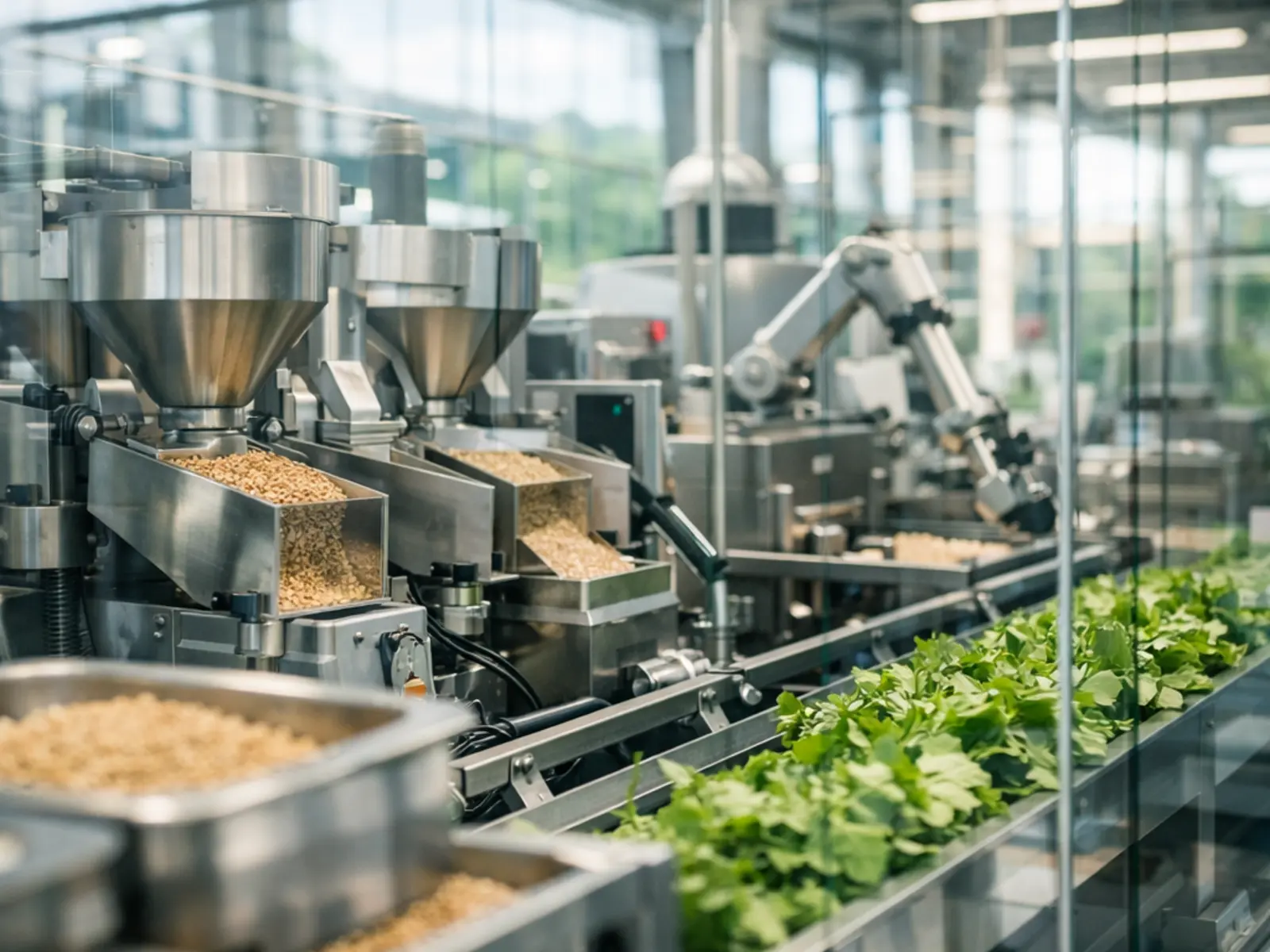 Automated food ingredient processing line